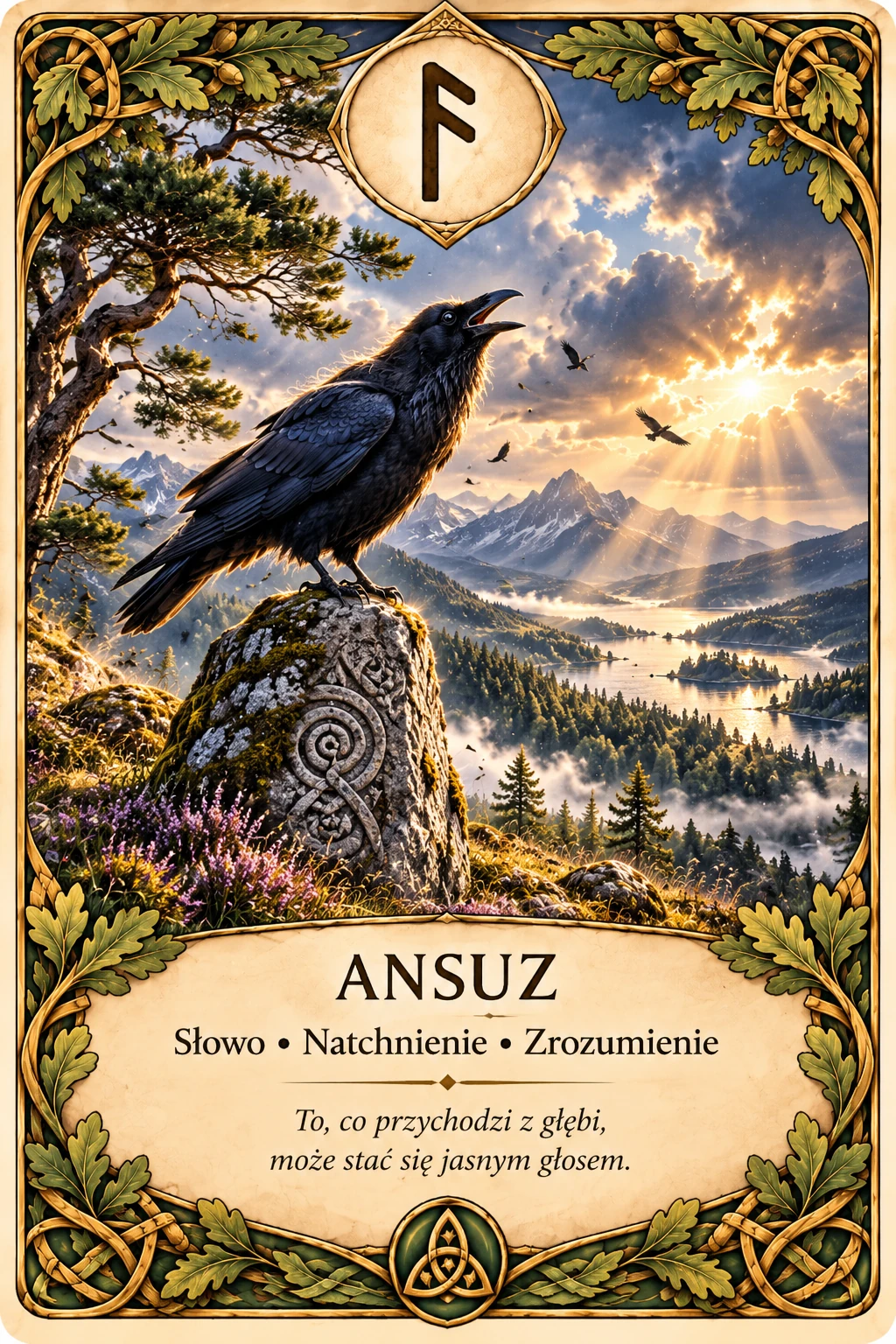 Runa Ansuz (ᚨ) — słowo, komunikacja, słuchanie