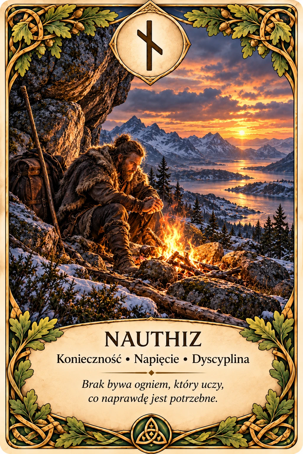 Runa Naudhiz (ᚾ) — potrzeba, ograniczenie, priorytety