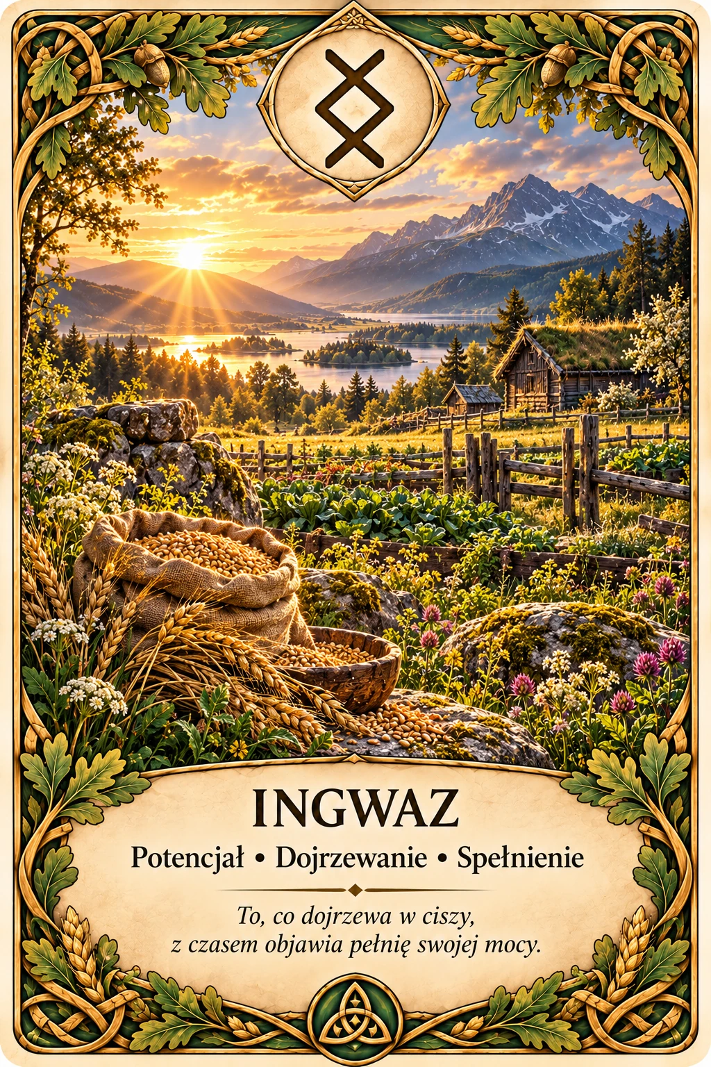 Runa Ingwaz (ᛜ) — potencjał, dojrzewanie, przygotowanie