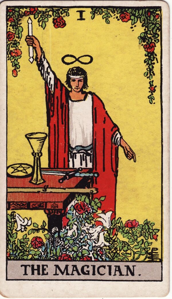 Karta Tarota Mag — ilustracja symboliczna
